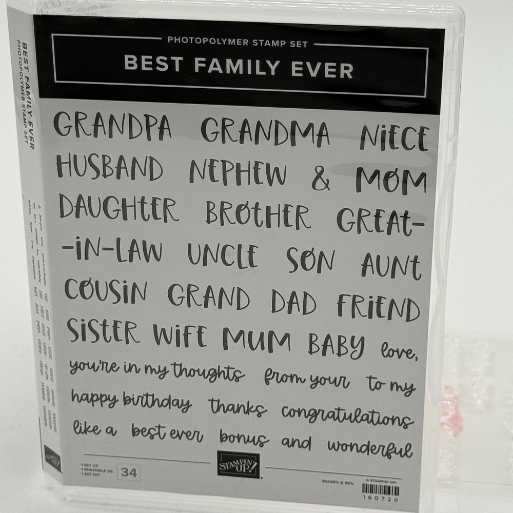 Stampin Up Best Family Ever